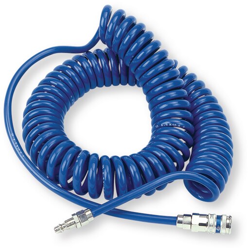 Rallonge flexible spiralé polyuréthane 6,5x10 mm avec raccords